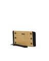 Bryant Wallet | Noir Smooth Raffia/Gunmetal