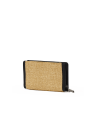 Bryant Wallet | Noir Smooth Raffia/Gunmetal