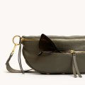 Charles Crossbody | Olive/Brushed Gold | Med
