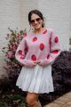 FINAL SALE - Berry Bliss Blush Knit Sweater