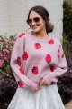 FINAL SALE - Berry Bliss Blush Knit Sweater