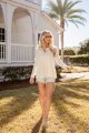FINAL SALE - Vanilla Sky Essential Ivory Knit Tie-Back Top