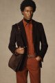 Lucas Overshirt in Rust Suede