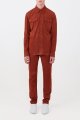 Lucas Overshirt in Rust Suede