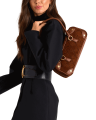 Meredith | Chocolate Diamond Suede/Antique Gold | Sml