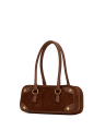 Meredith | Chocolate Diamond Suede/Antique Gold | Sml