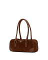 Meredith | Chocolate Diamond Suede/Antique Gold | Sml