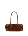 Meredith | Chocolate Diamond Suede/Antique Gold | Sml