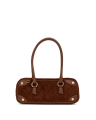 Meredith | Chocolate Diamond Suede/Antique Gold | Sml