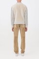 Talus Knit Pullover in Ivory Cashmere & Shearling
