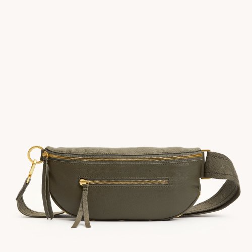 Charles Crossbody | Olive/Brushed Gold | Med