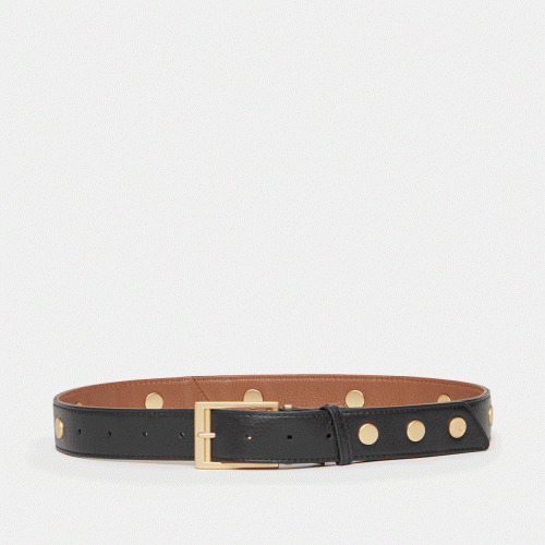 Charlie Rev Riveted | Black/Mahogany Pebble/Brushed Gold | Lrg