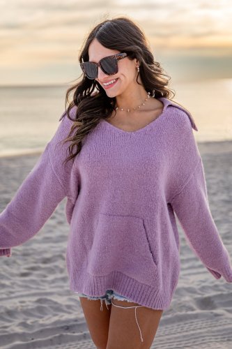 FINAL SALE - Hold Me Close Collared Knit Sweater
