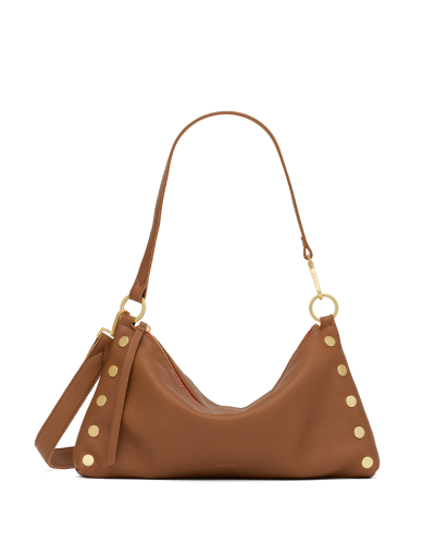Kyle | Mahogany Pebble/Brushed Gold Red Zip | Med