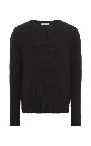 Norwich Knit Sweater in Black Cashmere