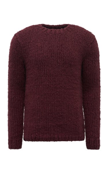 Lawrence Knit Sweater in Bordeaux Welfat Cashmere M